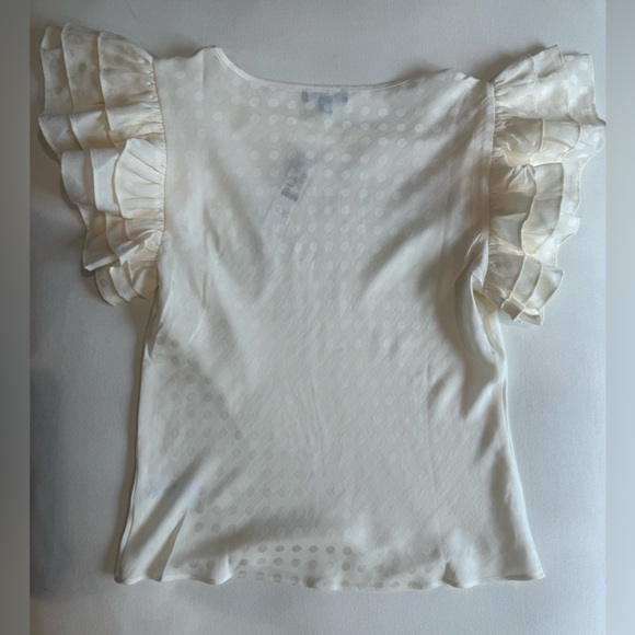 NWT - J.Crew Ruffle-sleeve top - Size Small - Picture 3 of 5